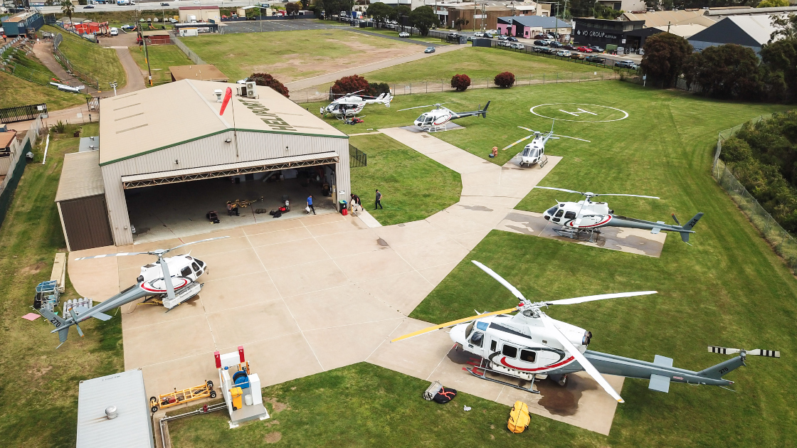 Different types of helicopters used around Sydney