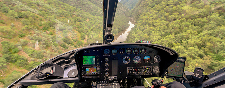 A helicopter flight provides you with a sense of adventure