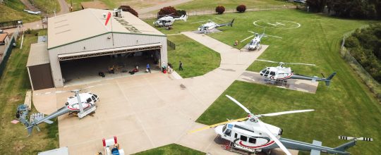 Different types of helicopters used around Sydney